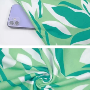Simple And Fresh Floral Pattern Printed Round Neck Sleeveless Dress Elegant Short Sleeve Waist Summer Slim Dress For Women - Image 7