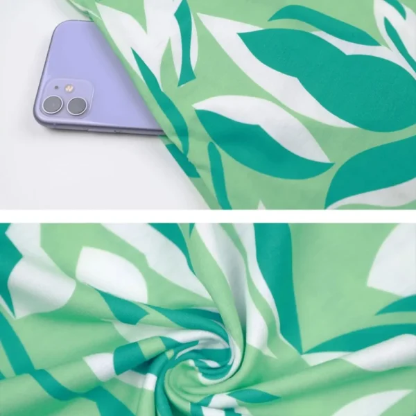 Simple And Fresh Floral Pattern Printed Round Neck Sleeveless Dress Elegant Short Sleeve Waist Summer Slim Dress For Women - Image 7
