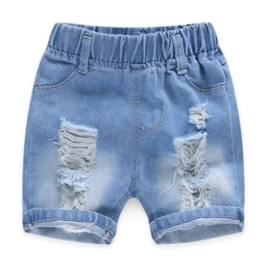 Summer Baby Boys Denim Shorts Fashion Hole Children Jeans South Korea Style Boy Casual Cowboy Shorts Child Toddler Beach Pants - Image 5