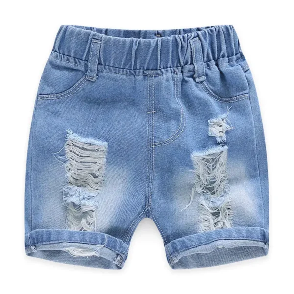Summer Baby Boys Denim Shorts Fashion Hole Children Jeans South Korea Style Boy Casual Cowboy Shorts Child Toddler Beach Pants - Image 5