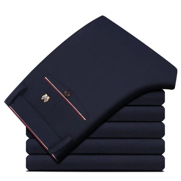 2020 Fashion Suit Pants Mens Elegant Dress Pants Solid Men Leisure Suits Trousers Male Slim Fit Pants Formal Black Blue - Image 5