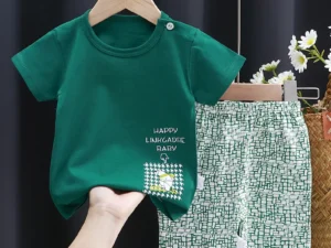 Kids Clothes Set Baby Boy/Girl T-Shirt + Shorts Summer Clothing Cotton Cartoon Casual Boys Tracksuit Children Baby Clothes Set