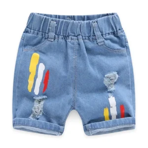 Summer Baby Boys Denim Shorts Fashion Hole Children Jeans South Korea Style Boy Casual Cowboy Shorts Child Toddler Beach Pants - Image 6