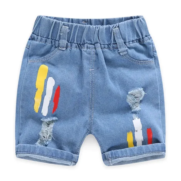 Summer Baby Boys Denim Shorts Fashion Hole Children Jeans South Korea Style Boy Casual Cowboy Shorts Child Toddler Beach Pants - Image 6