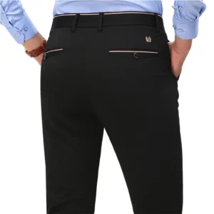 2020 Fashion Suit Pants Mens Elegant Dress Pants Solid Men Leisure Suits Trousers Male Slim Fit Pants Formal Black Blue