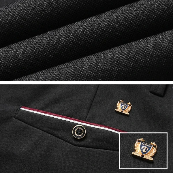 2020 Fashion Suit Pants Mens Elegant Dress Pants Solid Men Leisure Suits Trousers Male Slim Fit Pants Formal Black Blue - Image 7