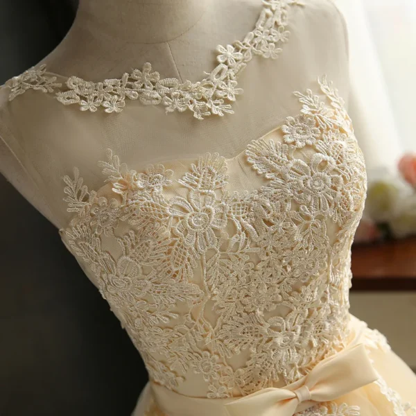 KMX-65X#Lace Up Champagne Grey Red Short bridesmaid Dresses Wholesale Cheap Wedding Party Dress Grls Prom Gown 2024 Wholesale - Image 5