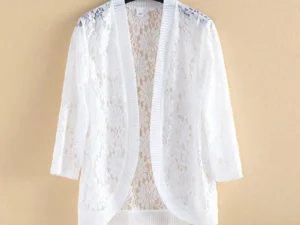 Lace Solid Color Long Sleeve Coat V-neck Fashion Autumn Thin Casual Temperament Cardigan Jackets Sexy Women's Clothing 2023 New