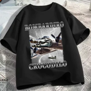Tralalero Tralala T-shirt for Kids Anime Tungtung Sahur Brainrot Tees Children Summer Short Sleeve Tops Boys Girls Clothes Gift - Image 4