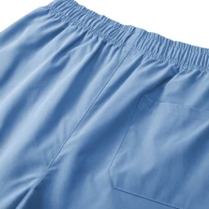 Men's Casual Summer Shorts with Pockets - Black, Elastic Waistband, Drawstring, Polyester, Two-Layer Design, Lightweight & Breat - Image 7