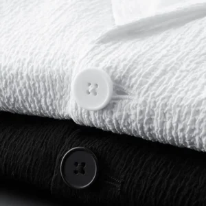 2 Piece Blazers Set For Men Suit Jacket And Trousers Thin Tracksuit Spring Autumn Summer Pleated Casual Suits Pants Plus Size - Image 5