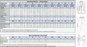 Classic 2 Piece Men's Slim Fit Solid Color Stand Collar Wedding Suit (Blazer+Pants） - Image 7