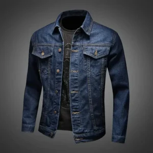 Jeans Coat for Men Blue Autumn Slim Fit Denim Jackets Man Cheap Price Stylish Designer Vintage Cowboy Loose Winter Outerwear Low - Image 4