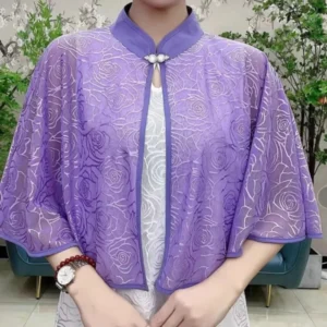 Tops Streetwear Party Vintage Casual Elegant Outerwear Cloak Summer Capes Ponchos Coats Fashion Clothes Women Clothing