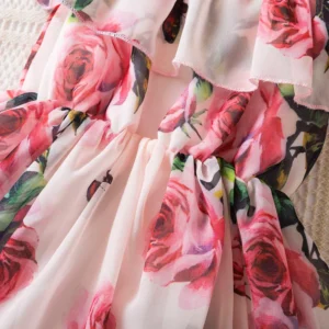 1-5 Year Baby Girl Floral Fashion Dress Little Girl Birthday Party Dress Summer Sling Dress Toddler Kids Causal Princess Dresses - Image 6