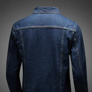 Jeans Coat for Men Blue Autumn Slim Fit Denim Jackets Man Cheap Price Stylish Designer Vintage Cowboy Loose Winter Outerwear Low - Image 6