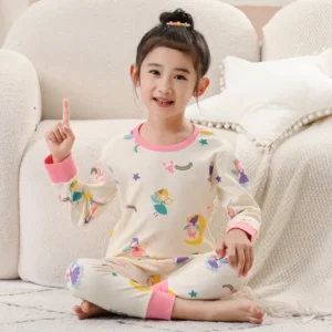 Boys Pajamas Sets 2 to 3 4 5 6 7 8 9 10 11 12 13 Years Cotton Soft Long Sleeve Toddler Boy Pijamas Set Blue Astronaut Pyjamas - Image 4