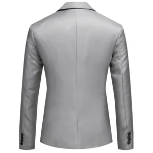 2023 Autumn New Blazer Men's Fashion Casual Suit Coat Men's Wedding Dress Jacket Casual Fit Formal Evening Dress Men's Clothing - Image 3