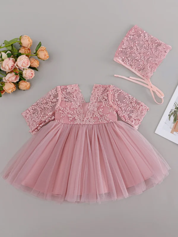 High Quality Bow Wholesale Fancy Wedding Beautiful Fashion Cute Baby Girls Flower Baby Girl Dress New Design - Image 5