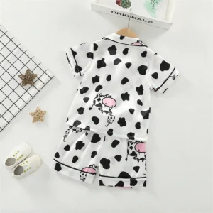 New Summer Baby Girls Clothes Suit Children Sleepwear Shirt Shorts 2Pcs/Sets Infant Pajamas Kids Clothing Toddler Casual Costume - Image 3