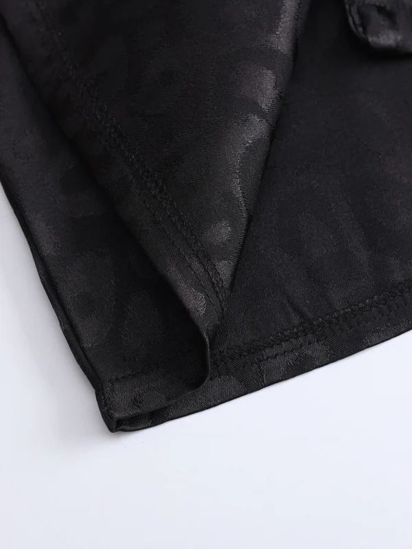 Men's pajamas short sleeved summer ice silk home clothing men's summer casual thin cardigan can be worn as a set home clothing - Image 6