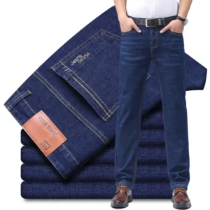 Men's Denim Jeans Thin Summer Straight Business Soft Fashion New High Quality Pants New Arrivals Dropship OL Work Trousers - Image 5