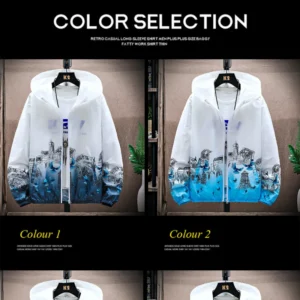Outdoor Lightweight Hoodie Jacket Coat Men Long Sleeve Fishing Swim Shirt Quick Dry Hiking T-Shirt Women Sun Protection Clothing - Image 6