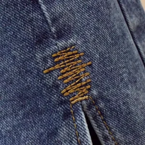 High waisted Denim Skirt Women Casual wear Spring/summer 2024 New Slim Split Buttocks wrapped A-line Skirts Female - Image 6