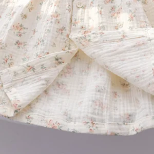 Children Clothing Girls Korean Style Floral Fresh Shirt Baby Foreign Lace Shirt Spring New Long-sleeved Shirt - Image 4