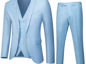 Men's Suit Set Two-piece Slim Fit Suit Men's Business Professional Formal Attire Groomsman's Wedding Dress