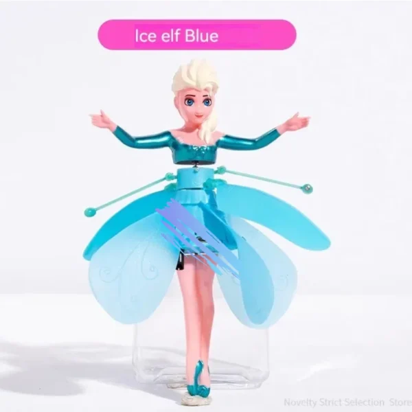 Little Princess Rotating Luminous Helicopter Doll Dancing Plane Gesture Induction Flying Toy Christmas Gift Holiday Gift - Image 4