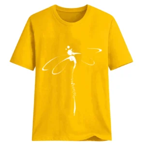 Explosive Tops Dragonfly Printed Original Collar Casual Base Shirt Short-sleeved Women's T-shirt Oversized T Shirt Clothes Tees - Image 4