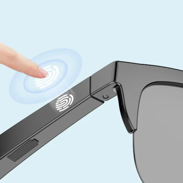 Xiaomi Bluetooth 5.3 Smart Sunglasses Glasses Ultraviolet-Proof HIFI Sound Quality Call Outdoor Black Sports Glasses Anti-Touch - Image 2