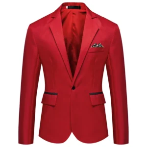 2023 Autumn New Blazer Men's Fashion Casual Suit Coat Men's Wedding Dress Jacket Casual Fit Formal Evening Dress Men's Clothing - Image 5