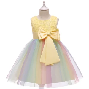 Baby Girl Dress 2-12Y Girl Summer Lace Princess Dress Children Floral Gown Dresses For Girls Clothing Kids Birthday Party Dress - Image 5