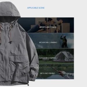 Summer Ice Cool Jacket Men & Women Air Fan Clothing UV Sun Protection Lightweight Outdoor Clothes Windproof Cooling Apparel Coat - Image 7