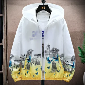 Outdoor Lightweight Hoodie Jacket Coat Men Long Sleeve Fishing Swim Shirt Quick Dry Hiking T-Shirt Women Sun Protection Clothing