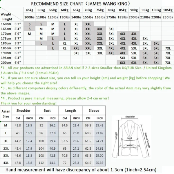 Men's Stylish Handsome Solid Color Suit Two-Piece Set M-4XL High Quality Formal Casual Banquet Fit Trousers Included - Image 7