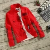 Denim Jackets Man Punk Ripped Jeans Coat for Men Slim Fit with Print Hole Winter 2024 Cheap Price Stylish on Board Fast Delvery - Image 5