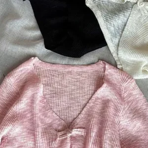 2025 Summer New Chinese Style Women's Sunscreen Knitted Long Sleeve Shirt Fashion Thin Baby Kid Girl Blouse Top Children Clothes - Image 6