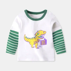 Adorable Long Sleeves Cotton Shirts for Children Spring Season Durable Comfortable and Breathable Children Wear for Boys Girls - Image 4