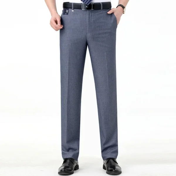 Top-Quality Men's Woolen Trousers - Traf Suit Pants,Business Formal,Trousers for Men, Man Pants, Naples Wool Dress Pants for Men - Image 4