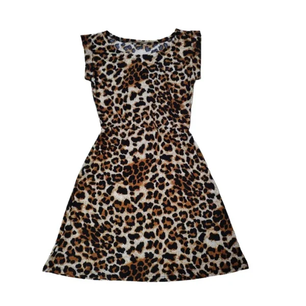 Summer Womens Leopard Printed Dress 2025 Sleeveless Casual Boho Dress Wrap Mini Sexy Ladies Party Mini Dresses Vestidos Платье - Image 6
