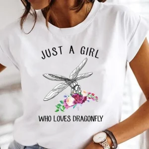 Butterfly T-shirt Watercolor Butterfly Top Tide Round Neck Large Size Retro Short-sleeved T-shirt Women's Fashio Clothing Tee - Image 5