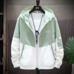 Summer Hooded Jacket Men Women Waterproof Sun Protection Clothing Fishing Hunting Clothes Quick Dry Skin Patchwork Windbreaker