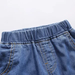 2024 Spring and Autumn Boys Fashion Casual Label Lantern Pants Mosquito proof Pants/Jeans 1-6 Years Old - Image 5