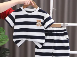 2PCS Kids Clothes Children's Sets Boys Girl T-shirt Shorts Summer Cotton Short sleeve Baby Children Clothing Toddler Suit