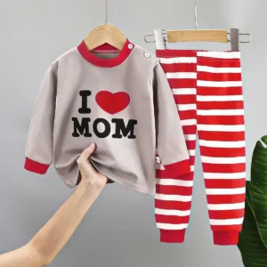 New Kids Boys Girls Pure Cotton Pajamas Cute Cartoon Long Sleeve Pyjamas Toddler Baby Autumn Sleepwear Children's Clothing Sets - Image 3