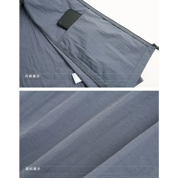 Summer Jackets Men Male Windbreaker Fishing Coats Father Ultrathin Sunscreen Jacket Youth Outerwearing Clohting Traveling Korean - Image 6
