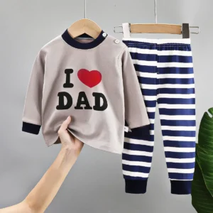 New Kids Boys Girls Pure Cotton Pajamas Cute Cartoon Long Sleeve Pyjamas Toddler Baby Autumn Sleepwear Children's Clothing Sets - Image 4